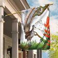 Australia Superb Lyrebird Garden Flag Aussie Map - Rainforest Vibes
