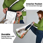 Australia Superb Lyrebird Grocery Bag Aussie Map - Rainforest Vibes