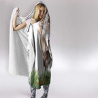 Australia Superb Lyrebird Hooded Blanket Aussie Map - Rainforest Vibes