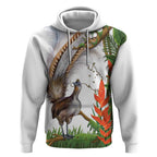 Australia Superb Lyrebird Hoodie Aussie Map - Rainforest Vibes