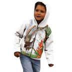 Australia Superb Lyrebird Kid Hoodie Aussie Map - Rainforest Vibes