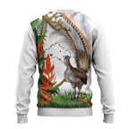 Australia Superb Lyrebird Ugly Christmas Sweater Aussie Map - Rainforest Vibes