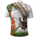 Australia Superb Lyrebird Polo Shirt Aussie Map - Rainforest Vibes
