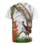 Australia Superb Lyrebird Rugby Jersey Aussie Map - Rainforest Vibes