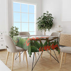 Australia Superb Lyrebird Tablecloth Aussie Map - Rainforest Vibes