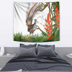 Australia Superb Lyrebird Tapestry Aussie Map - Rainforest Vibes