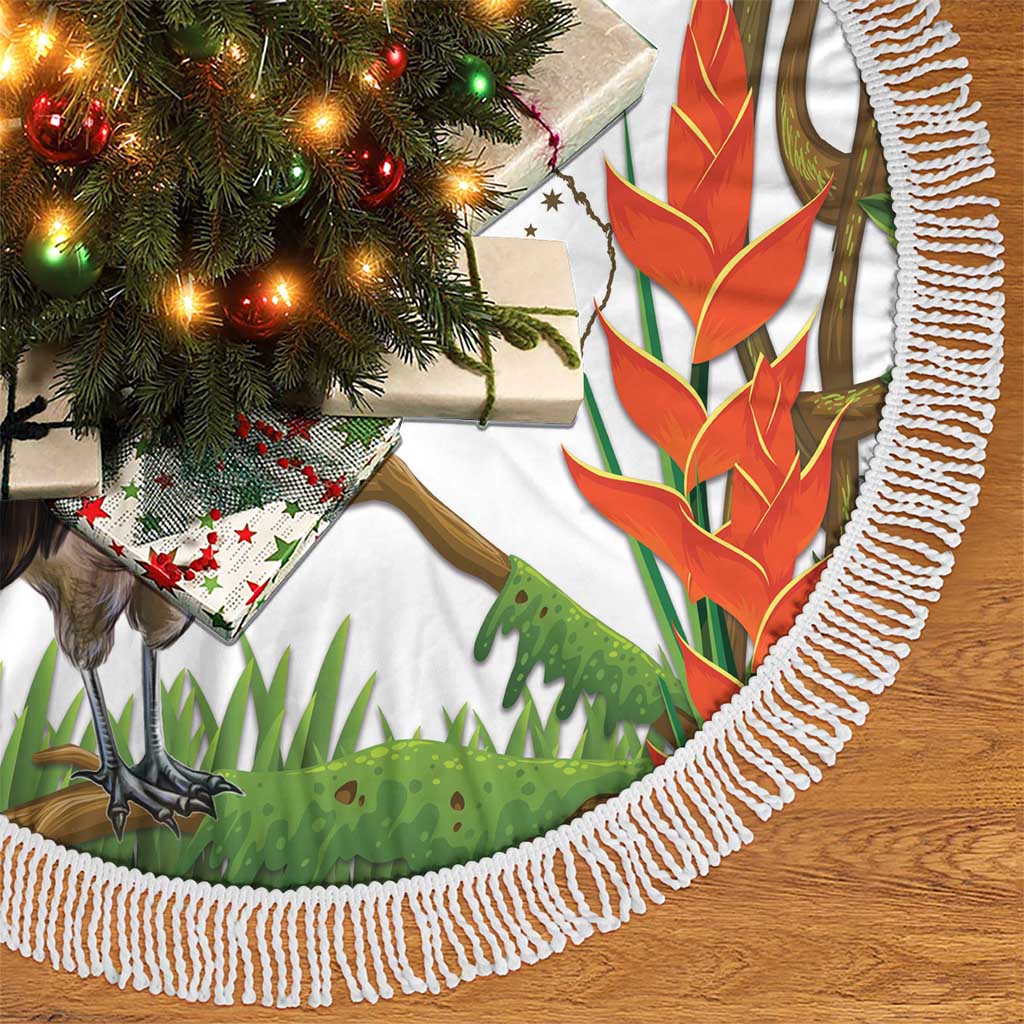 Australia Superb Lyrebird Tree Skirt Aussie Map - Rainforest Vibes