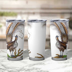 Australia Superb Lyrebird Tumbler Cup Aussie Map - Rainforest Vibes