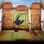 Australia Superb Lyrebird Back Car Seat Cover Aboriginal Art