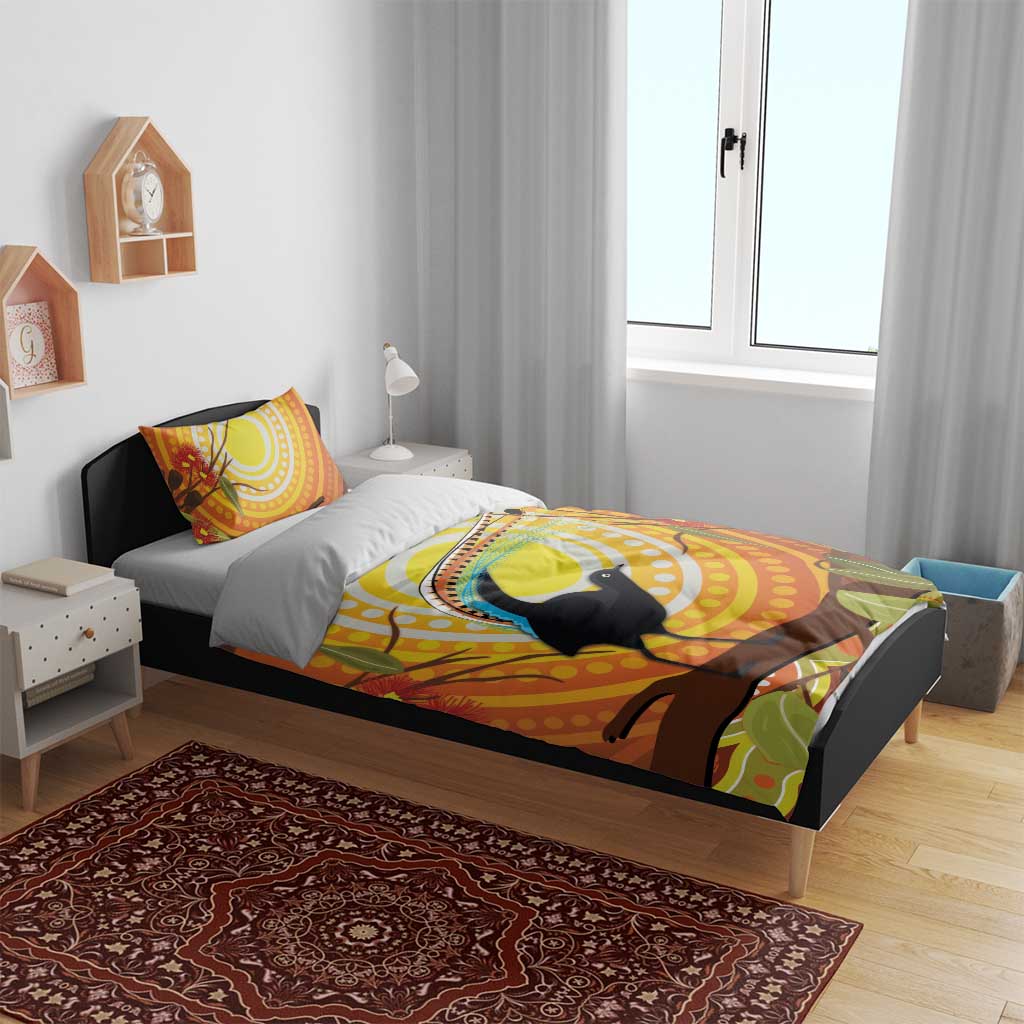 Australia Superb Lyrebird Bedding Set Aboriginal Art