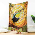 Australia Superb Lyrebird Blanket Aboriginal Art
