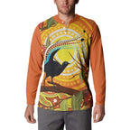Australia Superb Lyrebird Button Sweatshirt Aboriginal Art