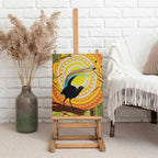 Australia Superb Lyrebird Canvas Wall Art Aboriginal Art