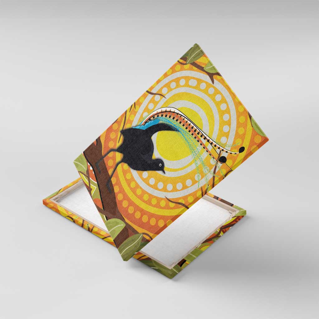 Australia Superb Lyrebird Canvas Wall Art Aboriginal Art