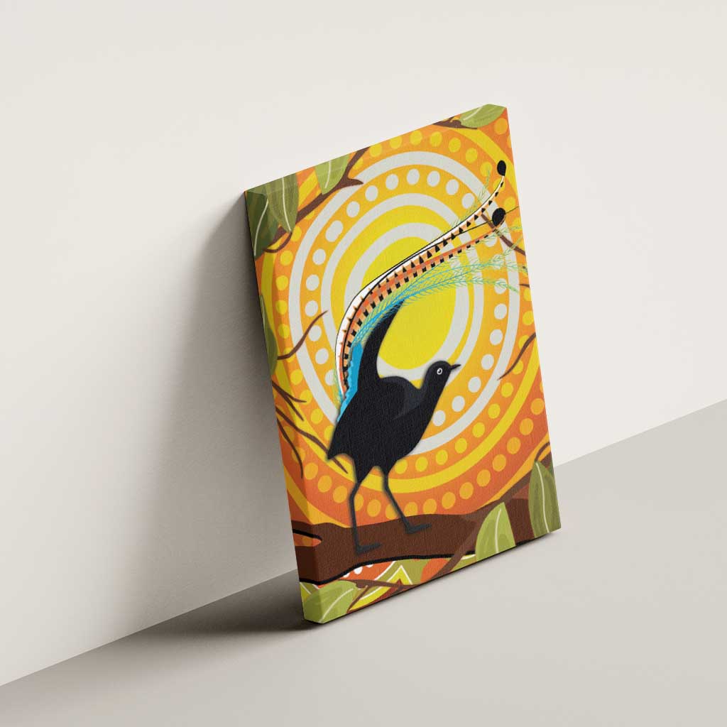 Australia Superb Lyrebird Canvas Wall Art Aboriginal Art