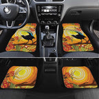 Australia Superb Lyrebird Car Mats Aboriginal Art