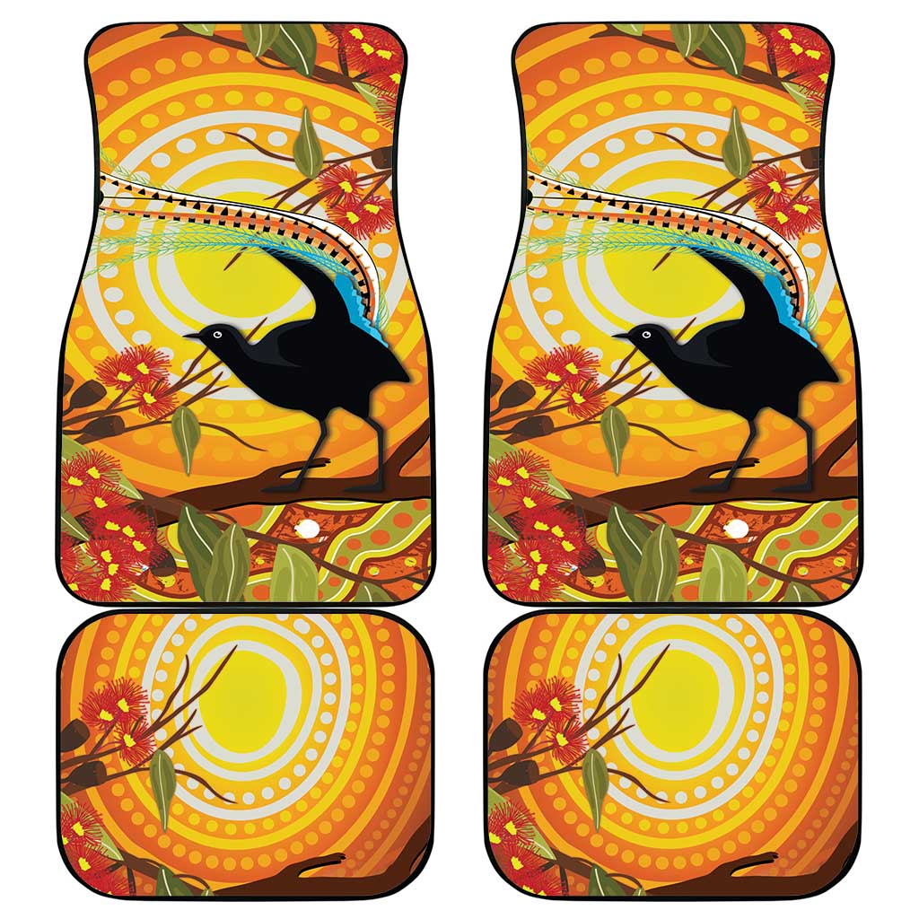 Australia Superb Lyrebird Car Mats Aboriginal Art
