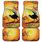 Australia Superb Lyrebird Car Mats Aboriginal Art