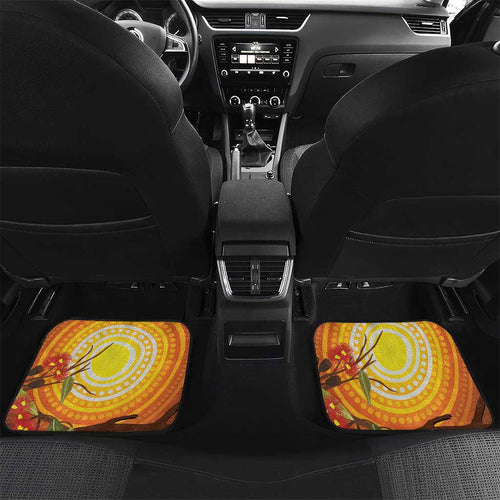 Australia Superb Lyrebird Car Mats Aboriginal Art