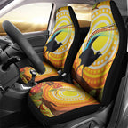 Australia Superb Lyrebird Car Seat Cover Aboriginal Art