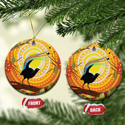Australia Superb Lyrebird Ceramic Ornament Aboriginal Art