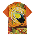 Australia Superb Lyrebird Family Matching Mermaid Dress and Hawaiian Shirt Aboriginal Art