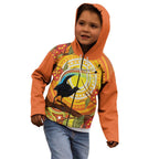 Australia Superb Lyrebird Kid Hoodie Aboriginal Art