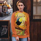Australia Superb Lyrebird Ugly Christmas Sweater Aboriginal Art