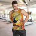 Australia Superb Lyrebird Men Tank Top Aboriginal Art