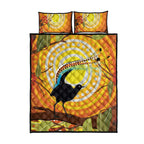 Australia Superb Lyrebird Quilt Bed Set Aboriginal Art