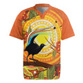 Australia Superb Lyrebird Rugby Jersey Aboriginal Art