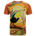 Australia Superb Lyrebird T Shirt Aboriginal Art
