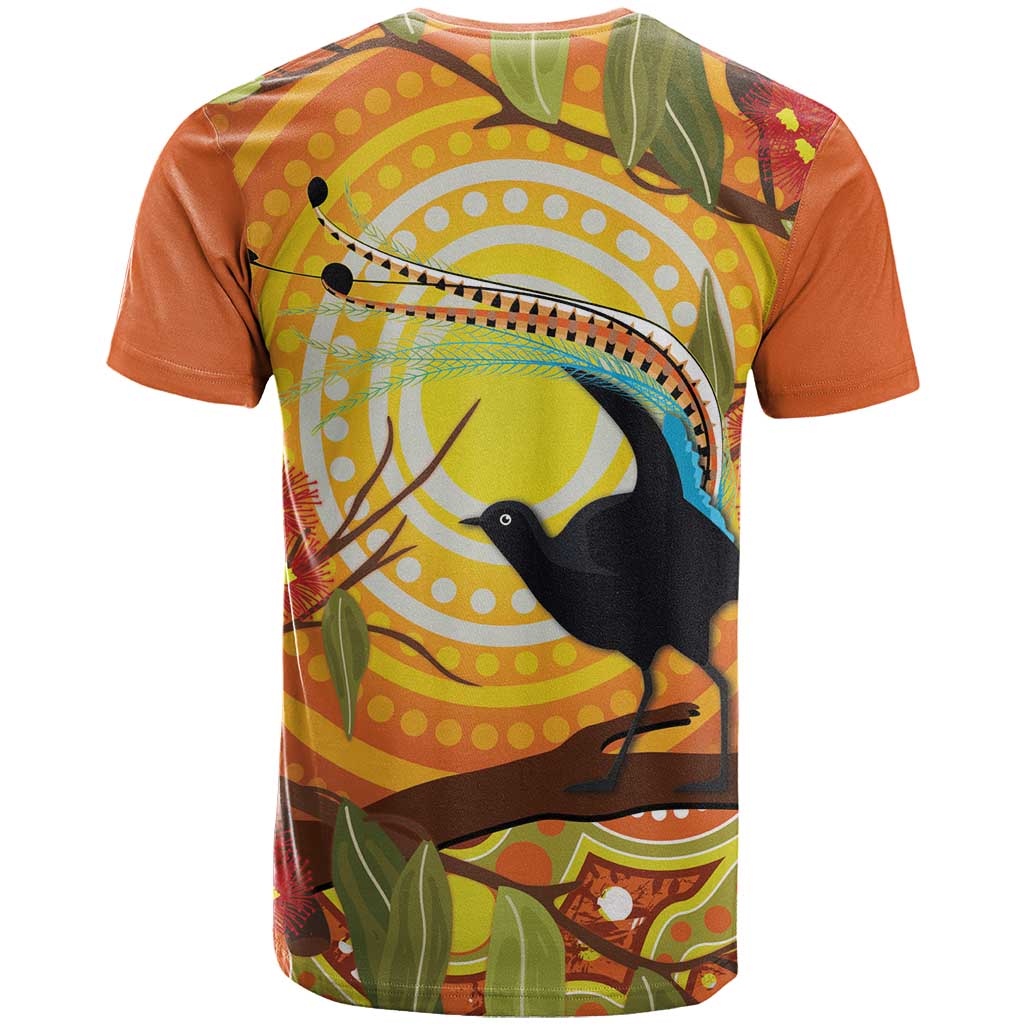 Australia Superb Lyrebird T Shirt Aboriginal Art