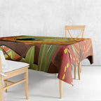 Australia Superb Lyrebird Tablecloth Aboriginal Art