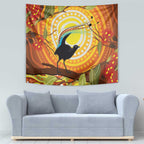 Australia Superb Lyrebird Tapestry Aboriginal Art