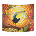 Australia Superb Lyrebird Tapestry Aboriginal Art