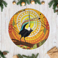 Australia Superb Lyrebird Tree Skirt Aboriginal Art