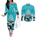 custom-brisbane-heat-cricket-christmas-couples-matching-off-the-shoulder-long-sleeve-dress-and-long-sleeve-button-shirt-merry-xmas-2023-indigenous-art