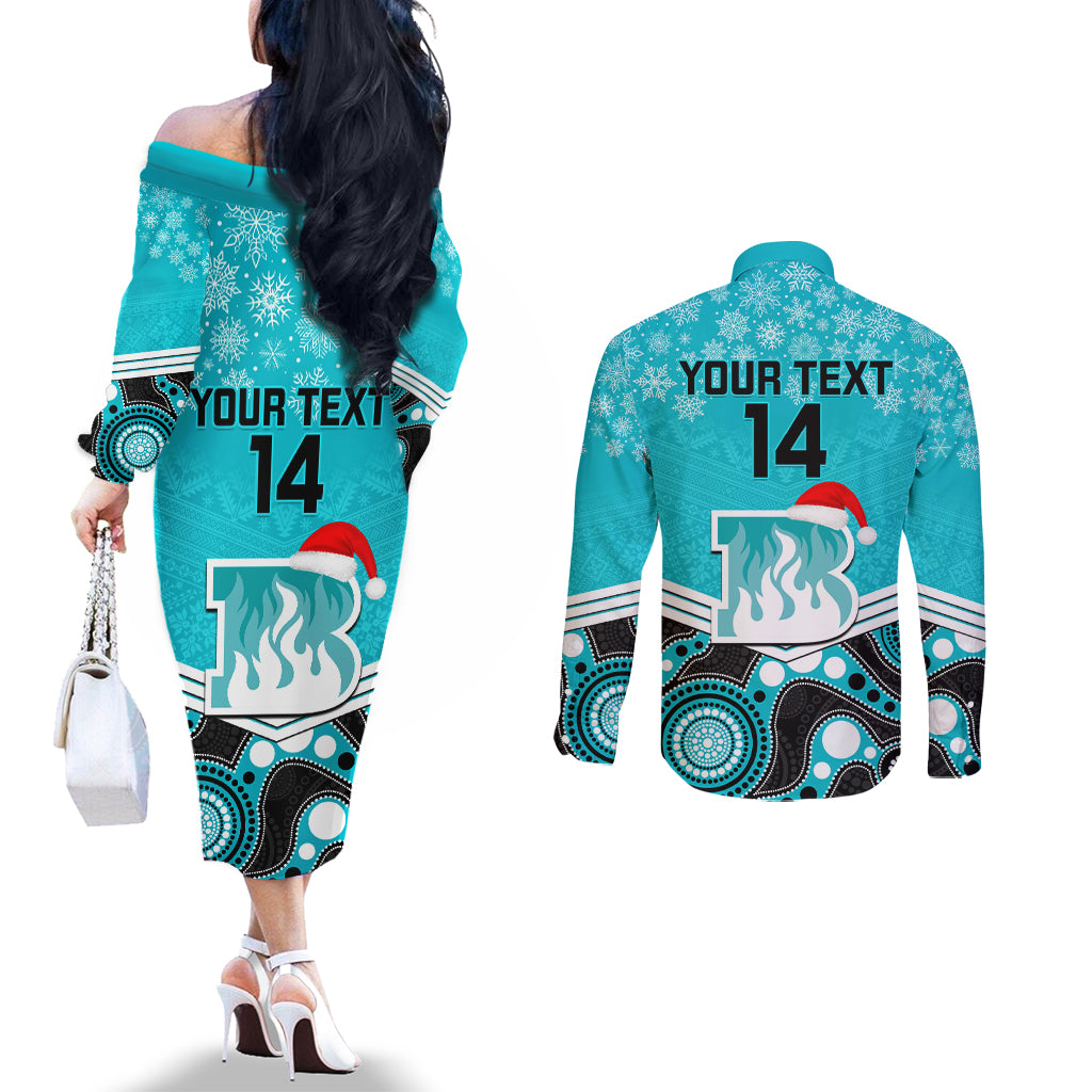 custom-brisbane-heat-cricket-christmas-couples-matching-off-the-shoulder-long-sleeve-dress-and-long-sleeve-button-shirt-merry-xmas-2023-indigenous-art