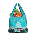 Brisbane Heat Cricket Christmas Grocery Bag Merry Xmas Indigenous Art