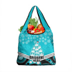 Brisbane Heat Cricket Christmas Grocery Bag Merry Xmas Indigenous Art