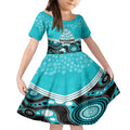 custom-brisbane-heat-cricket-christmas-kid-short-sleeve-dress-merry-xmas-2023-indigenous-art