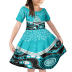 custom-brisbane-heat-cricket-christmas-kid-short-sleeve-dress-merry-xmas-2023-indigenous-art