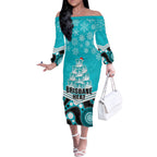 custom-brisbane-heat-cricket-christmas-off-the-shoulder-long-sleeve-dress-merry-xmas-2023-indigenous-art