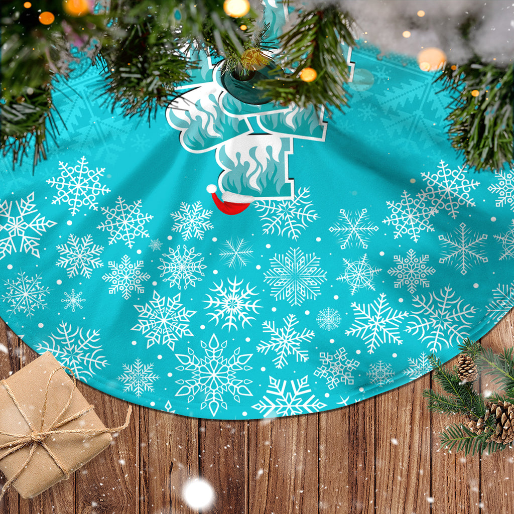brisbane-heat-cricket-christmas-tree-skirt-merry-xmas-2023-indigenous-art