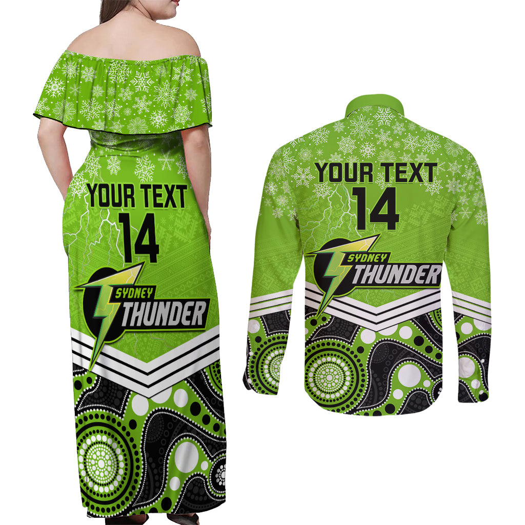 custom-thunder-cricket-christmas-couples-matching-off-shoulder-maxi-dress-and-long-sleeve-button-shirt-merry-xmas-2023-indigenous-art