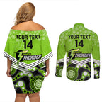 custom-thunder-cricket-christmas-couples-matching-off-shoulder-short-dress-and-long-sleeve-button-shirt-merry-xmas-2023-indigenous-art
