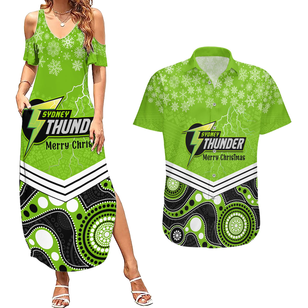 custom-thunder-cricket-christmas-couples-matching-summer-maxi-dress-and-hawaiian-shirt-merry-xmas-2023-indigenous-art