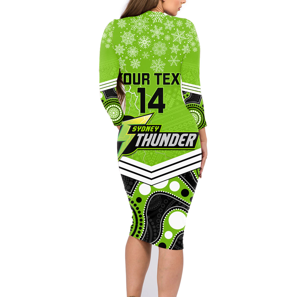 custom-thunder-cricket-christmas-family-matching-long-sleeve-bodycon-dress-and-hawaiian-shirt-merry-xmas-2023-indigenous-art
