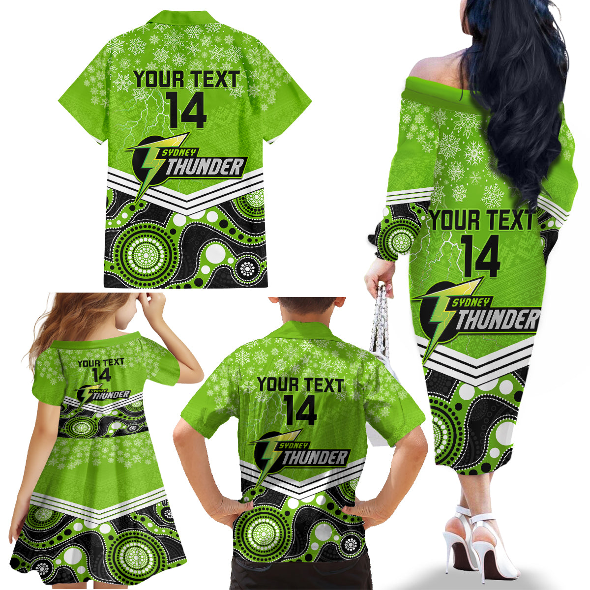 custom-thunder-cricket-christmas-family-matching-off-shoulder-long-sleeve-dress-and-hawaiian-shirt-merry-xmas-2023-indigenous-art